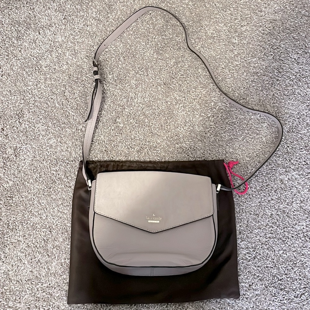 Kate Spade Taupe Gray Shoulder Bag - Picture 1 of 9